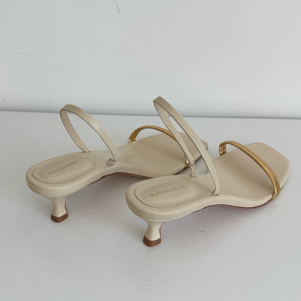 Reformation Samantha Kitten Heeled Sandal - Picture 8 of 13